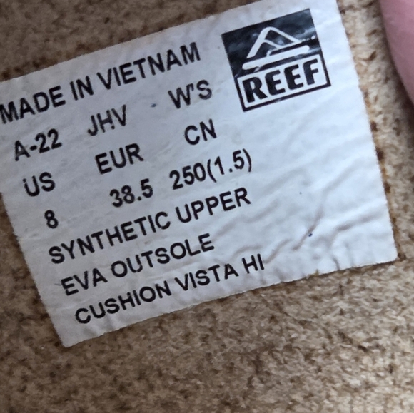 Reef Cushion Vista Hi In Natural, Size 8 - Picture 12 of 12